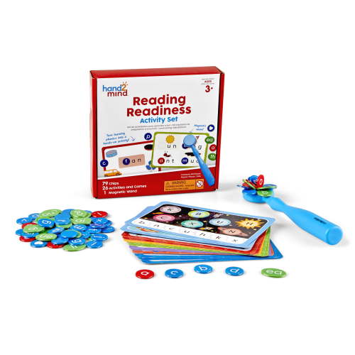 hand2mind Reading Readiness Activity Set Magnetic Wands and Alphabet Chips Multi 1 lb