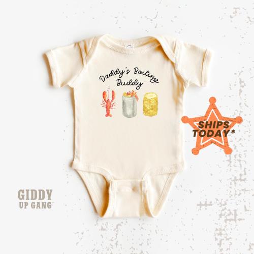 Crawfish Boil Baby Onesie®: Daddy's Boiling Buddy ( GN13164 )