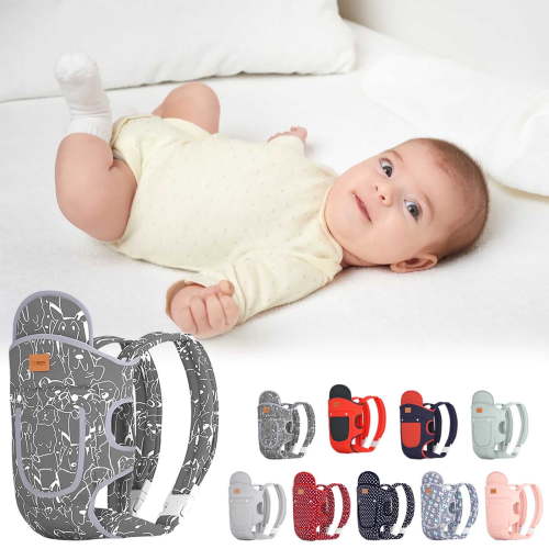 COM1950s Baby Carrier Newborn To Toddler,Infant Carrier Ergonomic Adjustable Holder Portable Convertible Front and Back Backpack Carry for Infants Toddlers Babies 7-45 Pounds (21.6X8.3In)