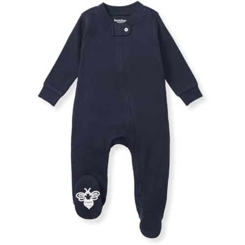 Burt's Bees Baby Baby Boys' Sleep and Play Pjs, 100% Organic Cotton One-piece Zip Front Romper Jumpsuit Pajamas