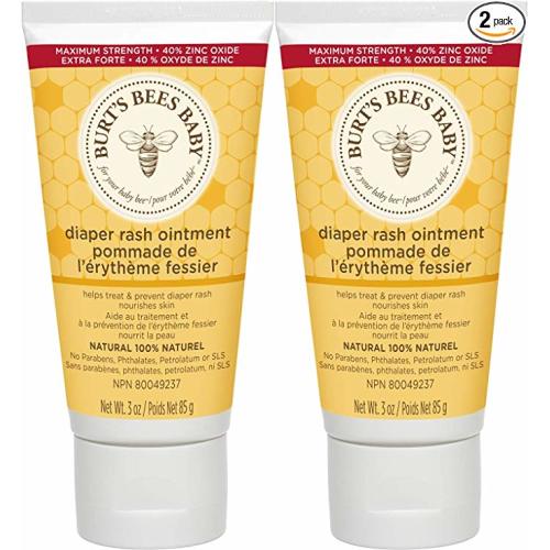 Burt's Bees Baby 100% Natural Origin Diaper Rash Ointment - 3 Ounce Tube - Pack of 2 - 3 Ounce (Pack of 2)