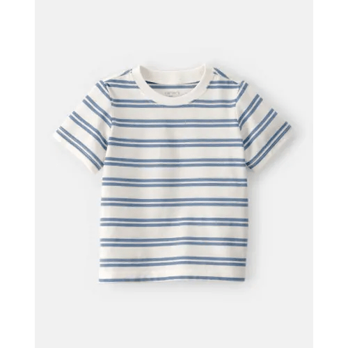 Baby Boy Striped Short-Sleeve Tee - Cream | Carter's