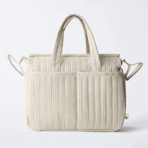 STRIPED MATERNITY BAG