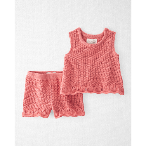 Baby Girl 2-Piece Organic Cotton Sweater Knit Set - Little Planet | Carter's