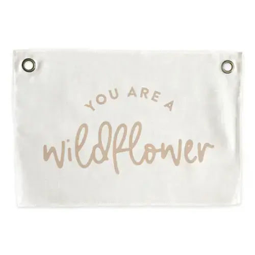 'You Are a Wildflower' Wall Banner