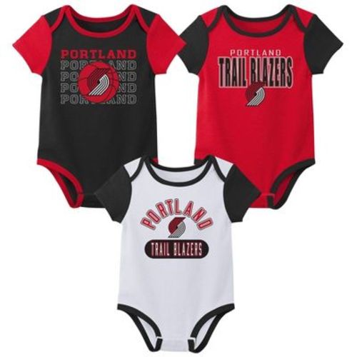 NBA Portland Trail Blazers Infant 3pk Bodysuit Set - 3-6 Months