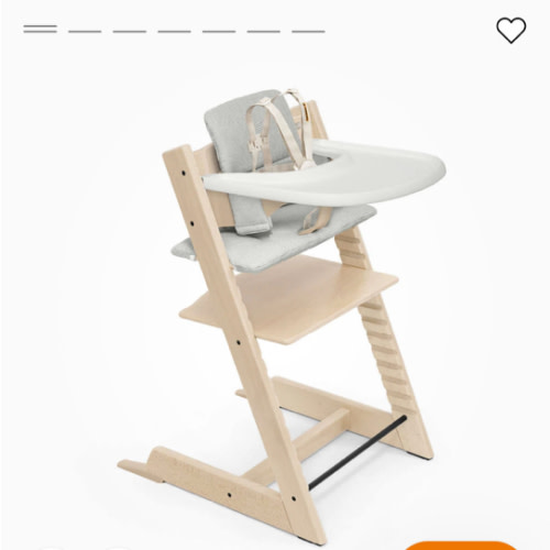 Tripp Trapp® High Chair² with cushion & tray