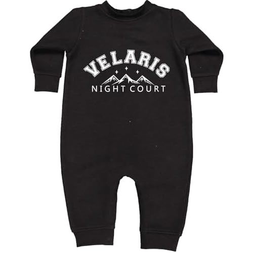 Velaris Night Court Squad Starfall Infant Fleece Rompers, Warm, Adorable