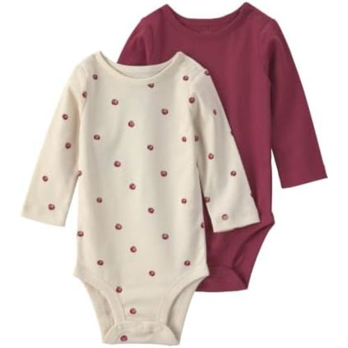 little planet by carter's Baby 2-Pack Organic Cotton Long-Sleeve Bodysuits