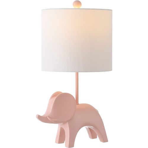 Safavieh Kids Lighting Collection Ellie Elephant Pink Ceramic 20-inch Bedroom Living Room Home Office Desk Nightstand Table Lamp (LED Bulb Included)
