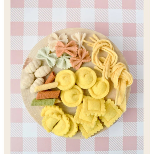 Felt Pasta Play Food Set