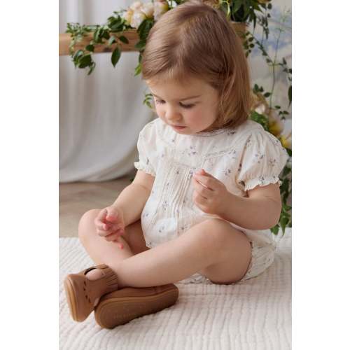 Organic Cotton Saylor Playsuit - Jade Floral