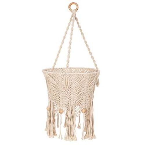 Crane Baby Charlie Macrame Ceiling Hanging Mobile - Beige