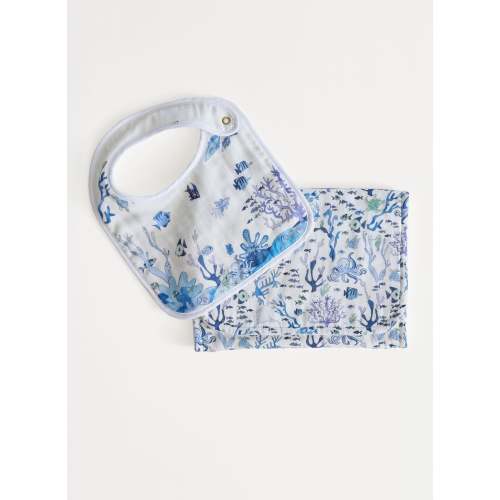 Baby Essentials Bib & Burp Set - Under the Sea
