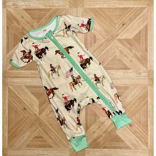 Cowboy Zip Romper | The Holler Boutique