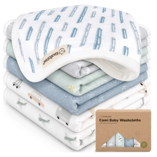 KeaBabies Washcloths in Color Vessels