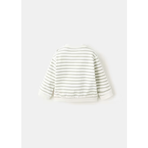 Striped cotton-blend sweatshirt - Kids | MANGO USA