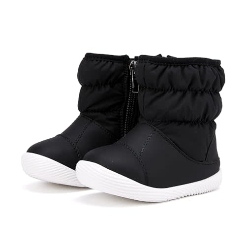 BMCiTYBM Baby Boy Girl Snow Boots Waterproof Winter Warm Booties Nonslip Lightweight Outdoor Shoes for First Walkers 6 9 12 18 24 Months(Infant/Toddler)