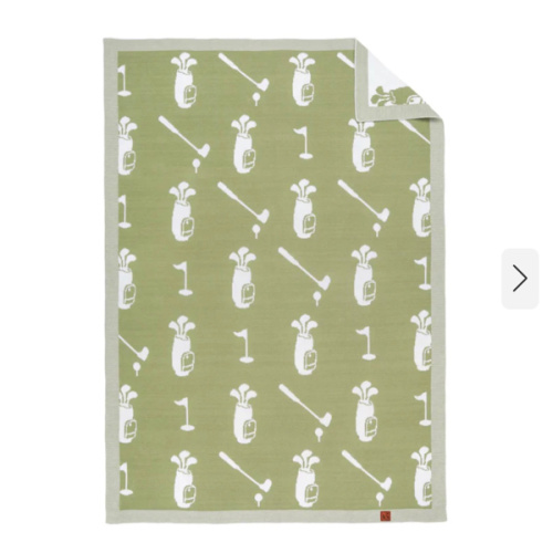 Golf Jacquard Knit Baby Blanket