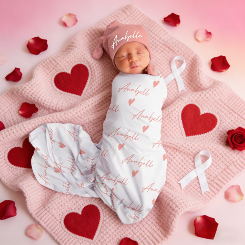 Personalized Baby Swaddle Blanket Set for Comfort & Love | BBBlanket052