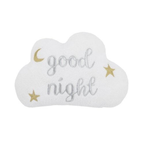 Little Love by NoJo White Cloud "Good Night" Decorative Pillow | Wayfair