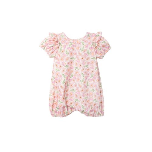 Wild Savanna Short Gathered Sleeve Romper