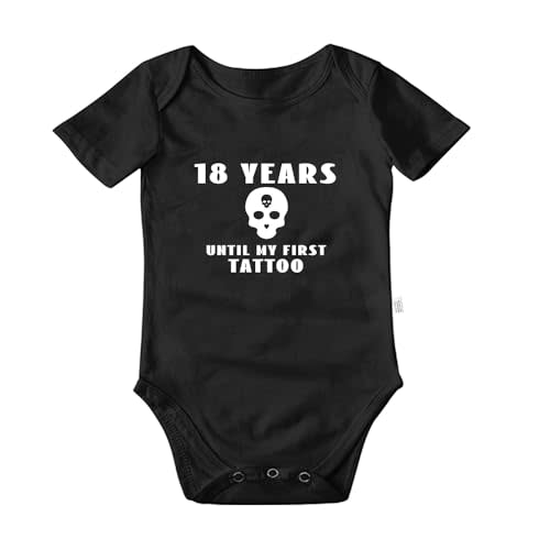 18 Years Until My First Tattoo Bodysuit, Infant Boy Clothes, New Born Clothing, Toddler Outfits 0-24 Month