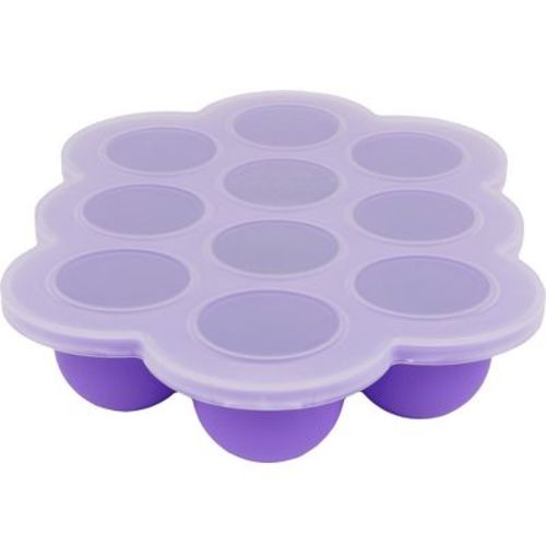 WeeSprout Silicone Freezer Tray w/ Clip on Lid Perfect Food Storage Container for Homemade Baby Food