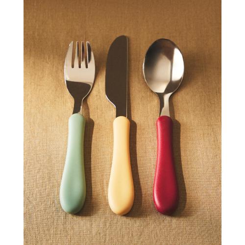 CHILDREN'S COLORED CUTLERY SET (SET OF 3)