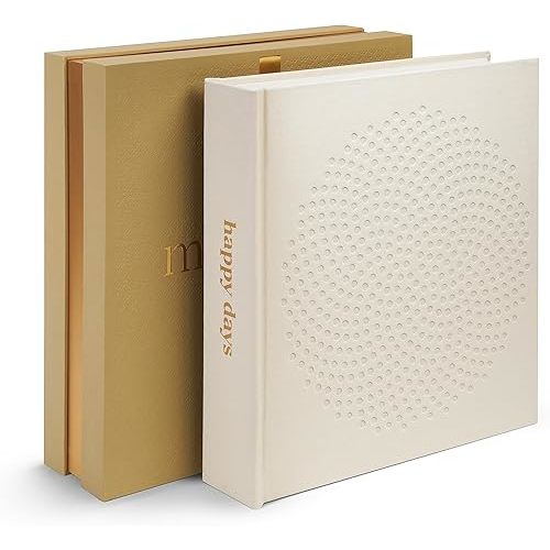 Premium Scrapbook Album for Family, Friends, Graduation, Baby Shower and Wedding Photos | 100 Pages for Multiple Sizes, 4x6, 5x7, 6x8, 8x10 | Cream Beige Acid Free Picture Album | Coffee Table Book