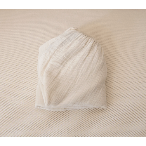 Cream Organic Breathable Muslin Crib Sheets
