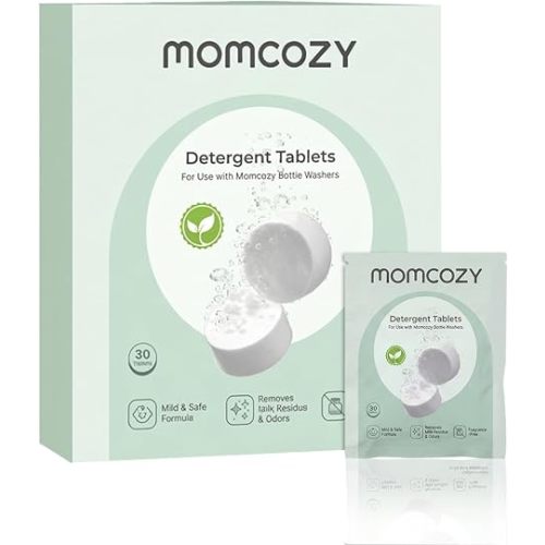 Momcozy Official Detergent Tablets for Momcozy Baby Bottle Washers, 30 Tablets