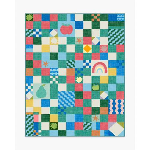 Big Apple Patchwork Multicolor Rug | Ruggable US