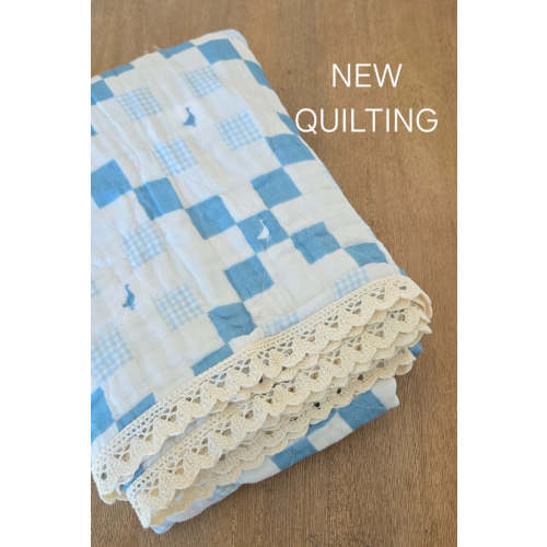 Grandma's Goose QUILTED 6 Layer Gauze Blanket