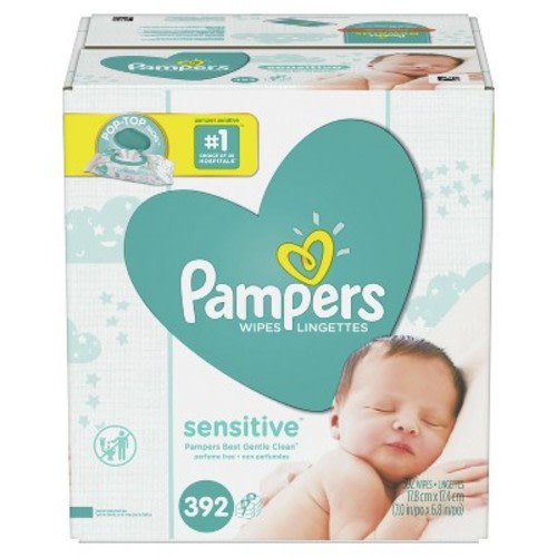 Pampers Sensitive Baby Wipes 7x Pop-Top Pack - 392 ct