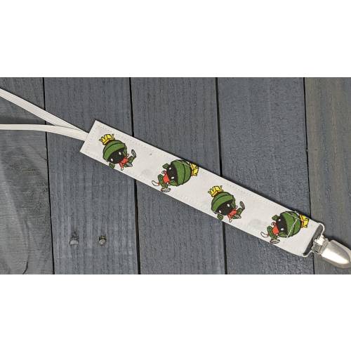 Marvin the Martian Pacifier Clip / Universal Fabric Binky Keeper