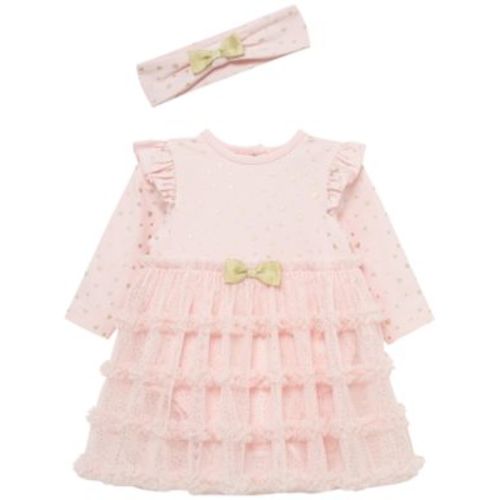 Baby Girls' Heart Shine Tutu Popover Dress and Headband, 2-Piece Set