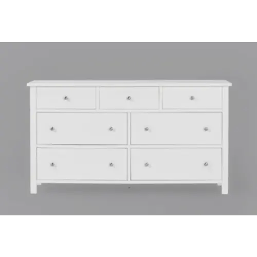 Felipe White 7-Drawer Dresser