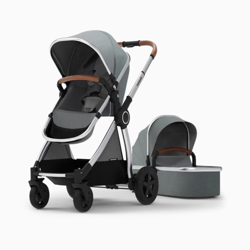Mompush Ultimate 2 Stroller & Bassinet - Gray