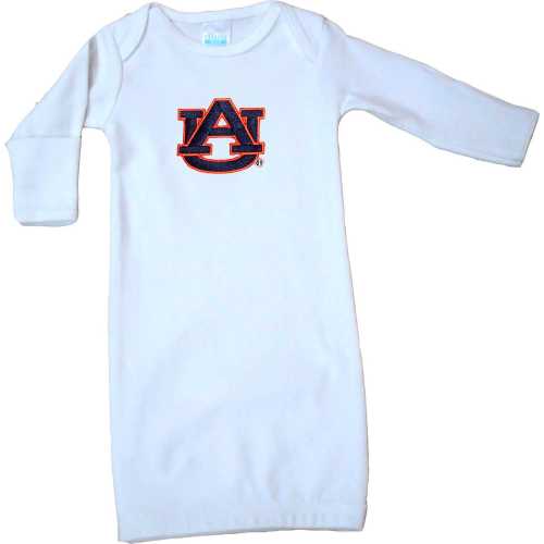 Future Tailgater Auburn Tigers Officially Licensed Baby Layette Gown 0-3 Months