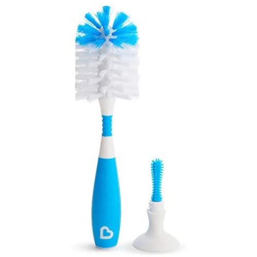 Munchkin Bristle Bottle Brush, Blue