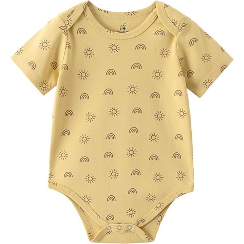 HippoHugs Organic Cotton Baby Short Sleeve Romper