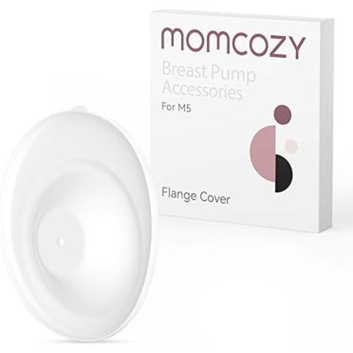 Momcozy M5 Smart APP Controlled Wearable Breast Pump, Hands-Free Wireless Electric Pump, 3 Modes 9 Suction Levels, BPA-Free, Portable Lightweight, 24mm Flange, 2-Pack Cozy Red