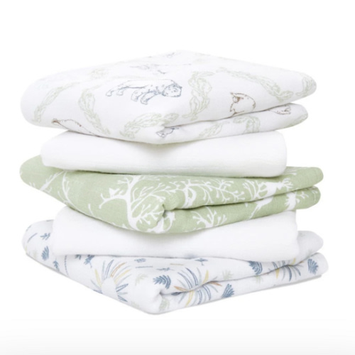 Harmony Cotton Muslin Musy Squares 5pk | aden + anais