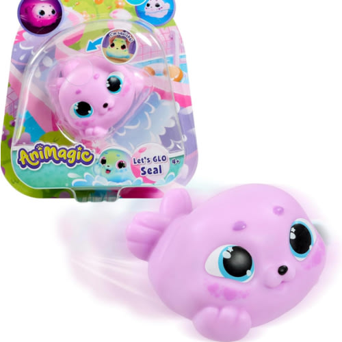 Animagic Let's Glo Seal Pink Hearts