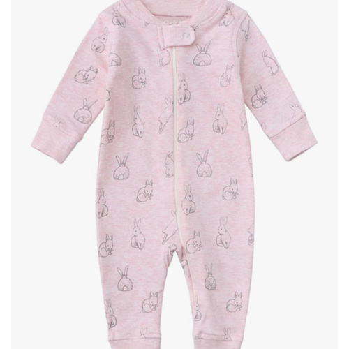 Owlivia Organic Cotton Baby Boy Girl Zip up Sleep 'N Play Pjs, Footless, Long Sleeve