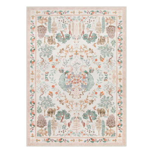 Charlton Home® Goldene Washable Rug for Under Table Stain Resistance Carpet for Kids Room, Office, Dining Room | Wayfair