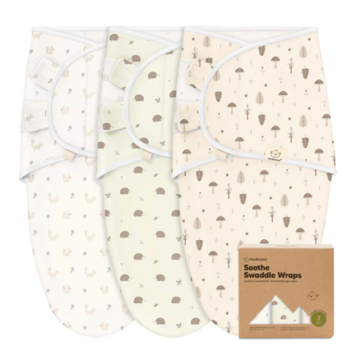 3-Pack Soothe Swaddle Wraps Color: Nibbles/Bruce