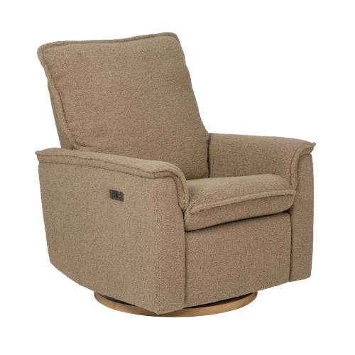 Louie Electric Recliner Glider Nursery Chair in Mocha Teddy | iL Tutto