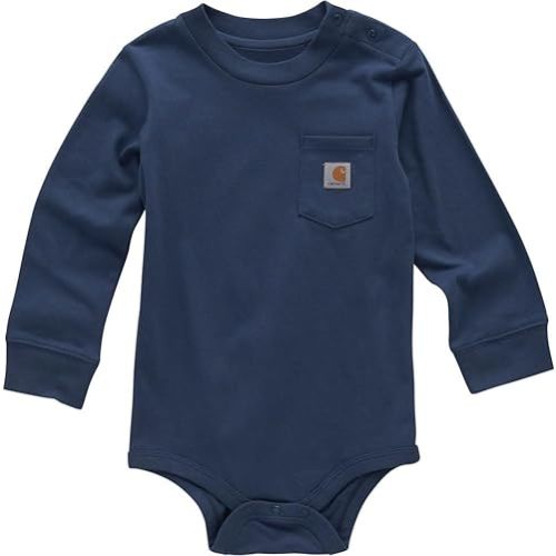 Carhartt Kid's CA5002 Long-Sleeve Pocket Bodysuit